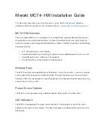 Meraki MC74-HW Installation Manual preview