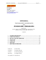 Preview for 1 page of MERAWEX ZDSO400-DR2 User Manual