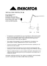MERCATOR Eugene A96611 Installation Instructions preview