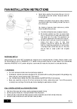 Preview for 7 page of MERCATOR FC132124BC Installation And Operation Instruction Book