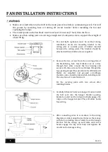 Предварительный просмотр 7 страницы MERCATOR FC180124BC Installation And Operation Instruction Book