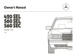 Preview for 3 page of Mercedes-Benz 126 1986 Owner'S Manual