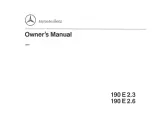 Предварительный просмотр 3 страницы Mercedes-Benz 190 E 2.3 1991 Owner'S Manual