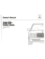 Предварительный просмотр 3 страницы Mercedes-Benz 1984 300SD Owner'S Manual