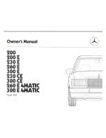 Preview for 4 page of Mercedes-Benz 1988 200 Owner'S Manual