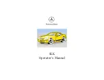 Preview for 1 page of Mercedes-Benz 2000 SLK-Class Operator'S Manual