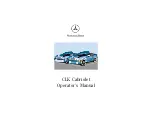 Preview for 1 page of Mercedes-Benz 2001 CLK 320 Operator'S Manual