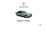 Preview for 1 page of Mercedes-Benz 2001 S 600 Operator'S Manual