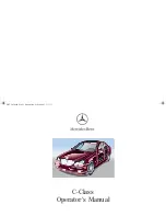 Mercedes-Benz 2002 C 240 Operator'S Manual preview