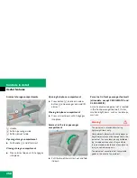 Preview for 259 page of Mercedes-Benz 2006 C 230 Sport Operator'S Manual