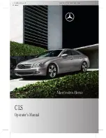 Mercedes-Benz 2009 C-Class Operator'S Manual preview