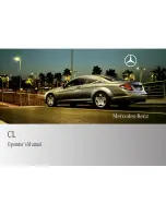 Mercedes-Benz 2009 CL 550 4MATIC Operator'S Manual preview