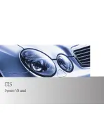 Mercedes-Benz 2009 CLS 550 Operator'S Manual preview