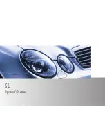 Mercedes-Benz 2009 SL 550 Operator'S Manual preview