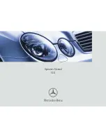 Preview for 1 page of Mercedes-Benz 2009 SLK 300 Operator'S Manual