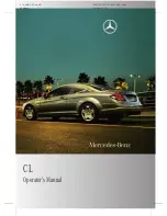 Preview for 1 page of Mercedes-Benz 2010 CL-Class Operator'S Manual