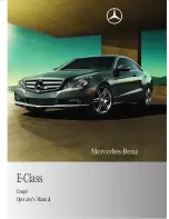 Mercedes-Benz 2010 E-Class Coupe Operator'S Manual preview