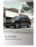 Mercedes-Benz 2010 ML 450 Hybrid Supplemental Operating Instructions preview