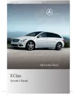 Предварительный просмотр 1 страницы Mercedes-Benz 2010 R-Class Operator'S Manual