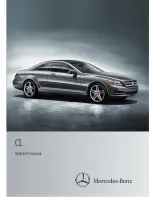 Preview for 1 page of Mercedes-Benz 2011 CL-Class Operator'S Manual