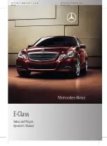 Preview for 1 page of Mercedes-Benz 2011 E-Class Sedan Operator'S Manual