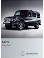 Preview for 1 page of Mercedes-Benz 2014 G-Class Operator'S Manual