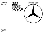 Preview for 2 page of Mercedes-Benz 230 1978 Owner'S Manual