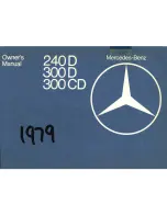 Mercedes-Benz 240 D 1979 Owner'S Manual preview