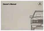 Mercedes-Benz 260 E 1990 Owner'S Manual preview