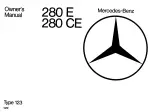 Preview for 2 page of Mercedes-Benz 280 CE 1979 Owner'S Manual