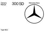 Предварительный просмотр 2 страницы Mercedes-Benz 300 SD 1978 Owner'S Manual