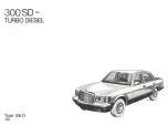 Preview for 3 page of Mercedes-Benz 300 SD Turbo Diesel 1982 Owner'S Manual