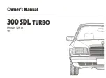 Preview for 3 page of Mercedes-Benz 300 SDL turbo 126 D Owner'S Manual