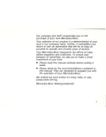 Preview for 5 page of Mercedes-Benz 300 SE 1993 Owner'S Manual