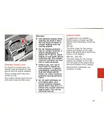 Preview for 99 page of Mercedes-Benz 300 SE 1993 Owner'S Manual