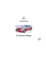 Mercedes-Benz 300 SL Operator'S Manual preview