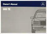 Предварительный просмотр 1 страницы Mercedes-Benz 300 TE Owner'S Manual