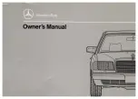 Mercedes-Benz 350 SD TURBO Owner'S Manual preview