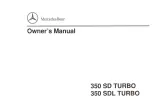 Предварительный просмотр 3 страницы Mercedes-Benz 350 SD TURBO Owner'S Manual