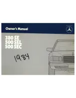 Preview for 1 page of Mercedes-Benz 380 SE 1984 Owner'S Manual