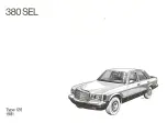 Preview for 3 page of Mercedes-Benz 380 SEL 126 1981 Owner'S Manual