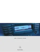 Mercedes-Benz Audio 50 Operator'S Manual preview