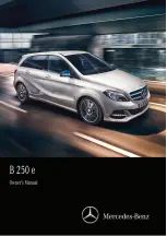 Предварительный просмотр 2 страницы Mercedes-Benz B 250 e 2015 Owner'S Manual