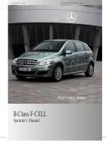 Mercedes-Benz B-Class F-CELL Operator'S Manual preview