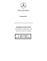 Mercedes-Benz B67876131 Installation Instructions Manual предпросмотр