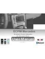 Preview for 1 page of Mercedes-Benz BLUETOOTH PHONE INTEGRATION ECP/M MERCEDES User Manual