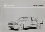 Preview for 1 page of Mercedes-Benz C 230 1998 Owner'S Manual