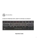 Mercedes-Benz Car receiver Operation Manual preview