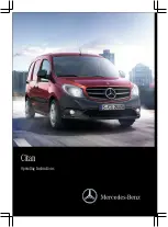 Preview for 1 page of Mercedes-Benz Citan 2015 Operating Instructions Manual