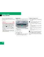 Preview for 265 page of Mercedes-Benz CLK 63 AMG Operator'S Manual